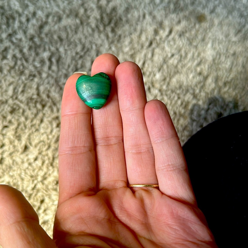 MINI Malachite Heart